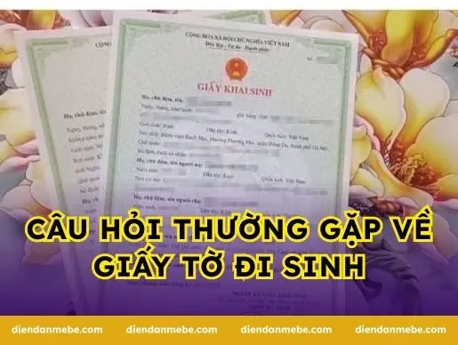 Câu hỏi thường gặp về giấy tờ đi sinh