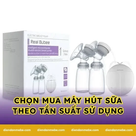 Chọn mua máy hút sữa theo tần suất sử dụng