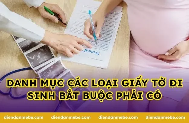 Danh mục các loại giấy tờ đi sinh bắt buộc phải có