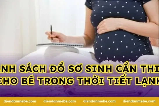 Danh sách đồ sơ sinh cần thiết cho bé trong thời tiết lạnh