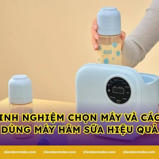 Kinh nghiệm chọn máy và cách dùng máy hâm sữa hiệu quả
