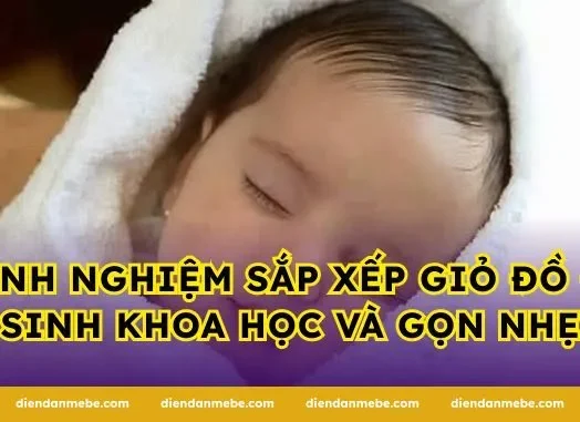 Kinh nghiệm sắp xếp giỏ đồ đi sinh khoa học và gọn nhẹ