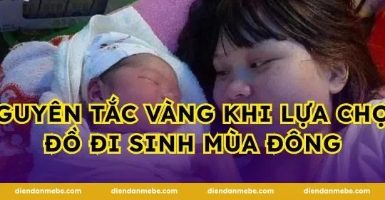 Nguyên tắc vàng khi lựa chọn đồ đi sinh mùa đông