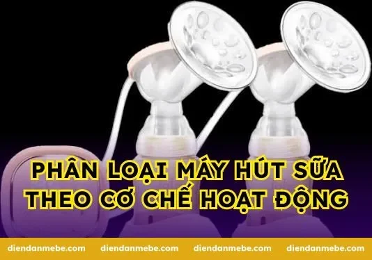 Phân loại máy hút sữa theo cơ chế hoạt động