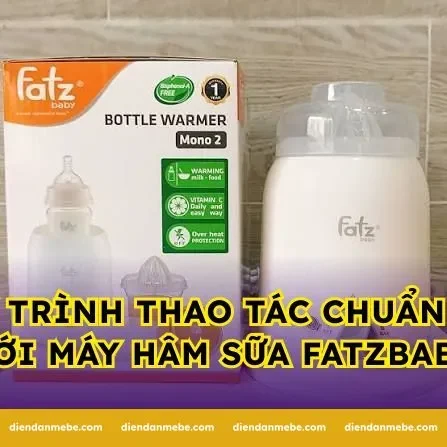 Quy trình thao tác chuẩn xác với máy hâm sữa Fatzbaby
