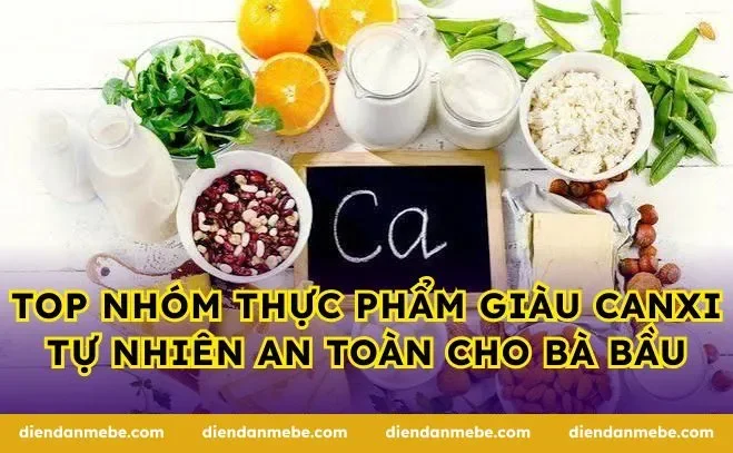 Top nhóm thực phẩm giàu canxi tự nhiên an toàn cho bà bầu